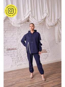 STTAVOSS - Eira Navy Blue Co-Ord (Set of 2)