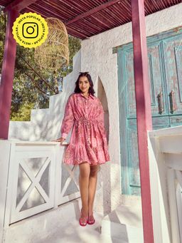 STTAVOSS - Sally Pink Dress with Slip (Set of 2)