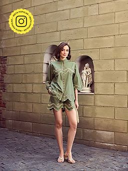 STTAVOSS - Fern Olive Co-Ord (Set of 2)