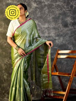 Sundarii - Mrig Tissue Saree without Blouse