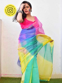Sundarii - Gulaal Kota Saree without Blouse
