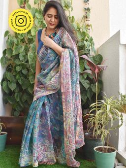 Sundarii - Rangeela Kota Doria Saree without Blouse
