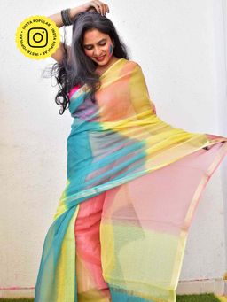 Sundarii - Rainbow Kota Saree without Blouse