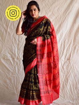 Sundarii - Bella Handwoven Ikat Saree without Blouse