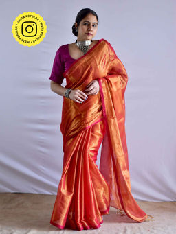 Sundarii - Narang Tissue with Unstitched Blouse