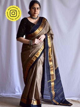Sundarii - Raat Bengal Cotton with Unstitched Blouse