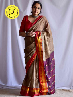 Sundarii - Megdoot Bengal Cotton with Unstitched Blouse