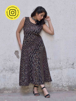 Sundarii - Saori Ajrakh Dress
