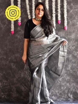 Sundarii - Sadabahar Tissue Saree with Unstitched Blouse