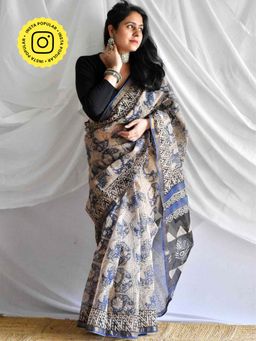 Sundarii - Misu Kota Doria Saree with Unstitched Blouse