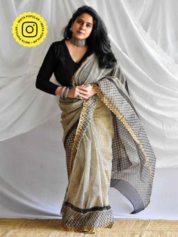 Sundarii - Raasta Kota Doria Saree with Unstitched Blouse