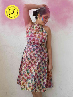 Sundarii - Multicolor Hungama Printed Cotton Dress