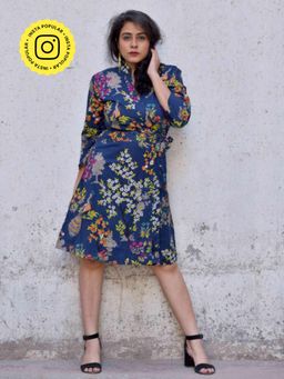Sundarii - Sakura - Kimono Wrap Dress