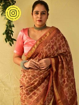 Sundarii - Seema - Mashru Silk Stitched Blouse