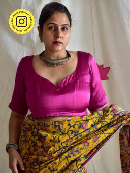 Sundarii - Guler Mashru Silk Stitched Blouse