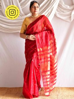 Sundarii - Raapti Maheshwari Handloom Silk Saree without Blouse