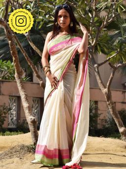 Sundarii - Rush - Mul Cotton Saree without Blouse