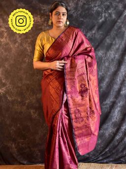 Sundarii - Raagini- Silk Brocade Saree without Blouse