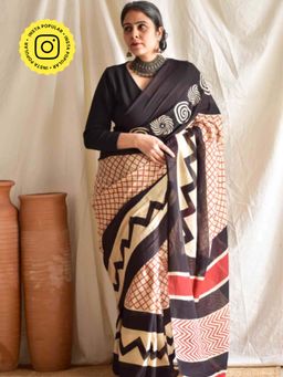 Sundarii - Utsav - Kota Cotton Saree without Blouse