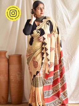 Sundarii - Muskurahat - Kota Cotton Saree without Blouse