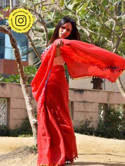 Sundarii - Abeer - Mul Cotton Saree without Blouse