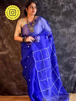 Sundarii - Mahira - Organza Silk Saree without Blouse