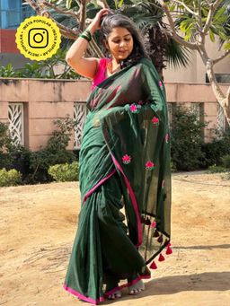 Sundarii - Shubhrang - Mul Cotton Saree without Blouse