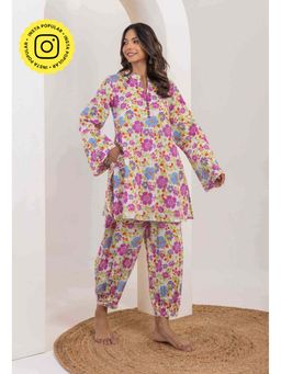 Tara-C-Tara - Off White Floral Co-Ord Set