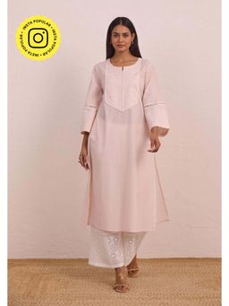 Tara-C-Tara - Pink Embroidered Kurta and Palazzo