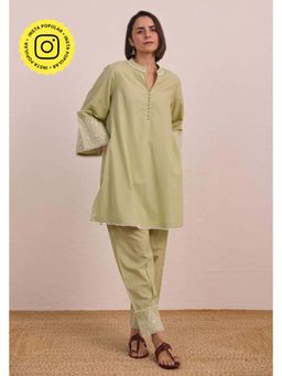 Tara-C-Tara - Green Embroidered Co-Ord Set