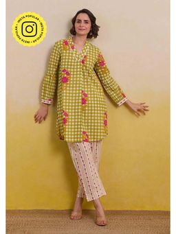 Tara-C-Tara - Gingham Blossom Yellow Co-Ord Set