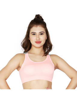 BRACHY - Peach Gym Workout High Impact and Full Coverage Crostini Sports Bra