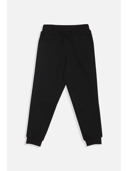 Allen Solly - Boys Black Regular Fit Solid Trouser