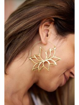 SOUL WORKS - Padma Gold Baali Drop Earrings