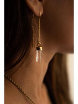 SOUL WORKS - Crystal Clear Drop Earrings