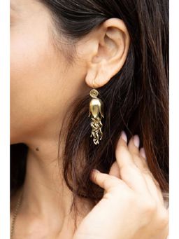 SOUL WORKS - Gold Tulip Drop Earrings