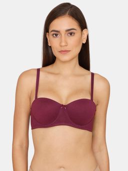 Zivame - Rosaline Padded Wired 3-4th Coverage T-Shirt Bra - Winter Bloom