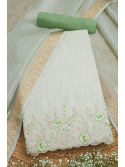 Soch - Green Women's Ethnic Motifs Unstitched Dress Material