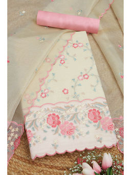 Soch - Pink Women's Ethnic Motifs Unstitched Dress Material