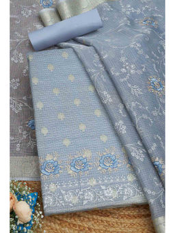 Soch - Blue Women's Ethnic Motifs Unstitched Dress Material