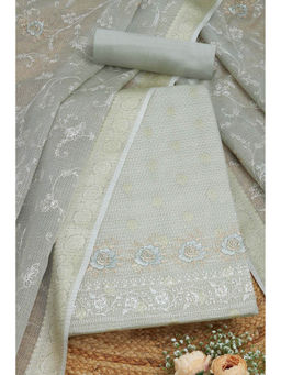 Soch - Green Women's Ethnic Motifs Unstitched Dress Material