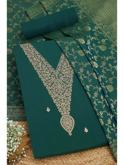 Soch - Green Women's Ethnic Motifs Unstitched Dress Material