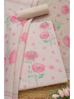 Soch - Pink Women's Ethnic Motifs Unstitched Dress Material