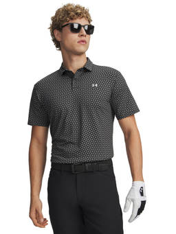 Under Armour - Men'S Short Sleeve Tee To Green Printed Polo T-Shirt