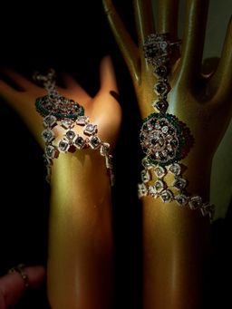 Tussya by Shreya - Mandala Haath Phool Set