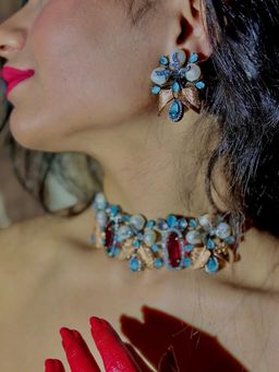 Tussya by Shreya - Ratnaloom Choker Set