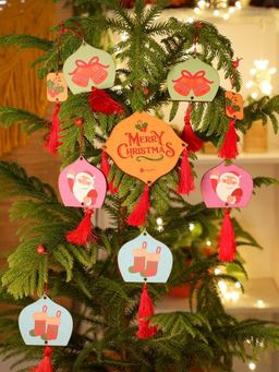 Indigifts - Christmas Small Hanging Christmas Decoration For Home Merry Christmas Hanging