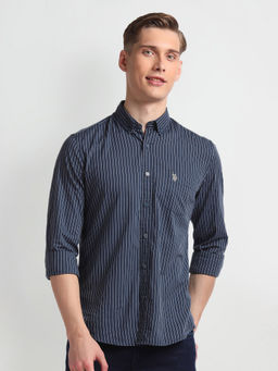 U.S. Polo Assn. Denim Co. - Vertical Stripe Cotton Shirt