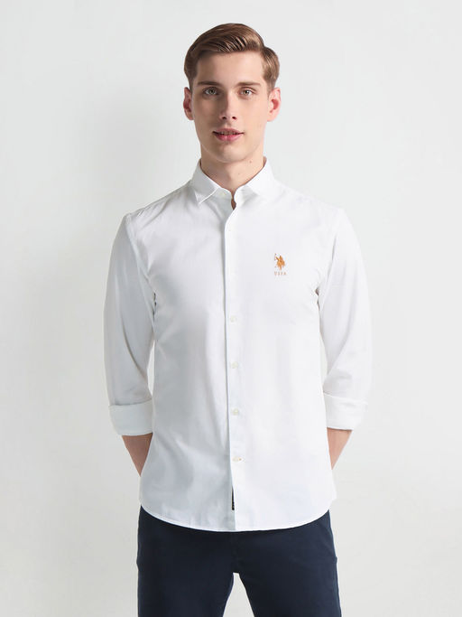 U.S. Polo Assn. Denim Co. French Placket Solid Shirt (XL)