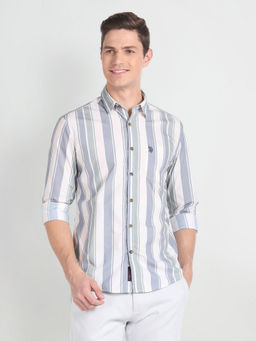 U.S. Polo Assn. Denim Co. - Vertical Stripe Cotton Shirt